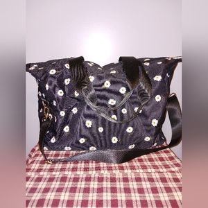 NEW! Alice & Olivia Daisy Print Canvas Overnight Bag
